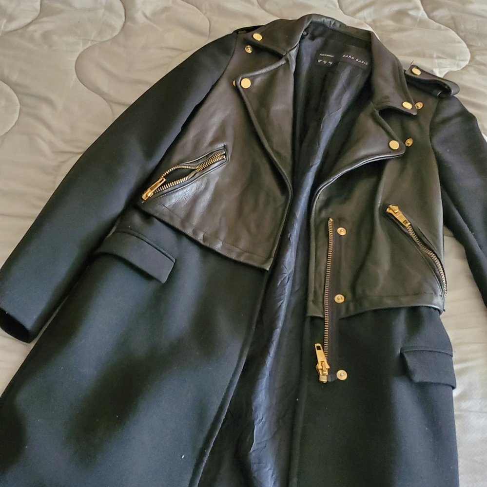 Black "Leather" Coat